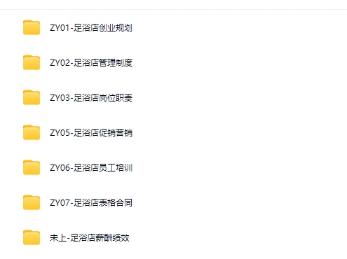 洗浴中心全套运营管理资料