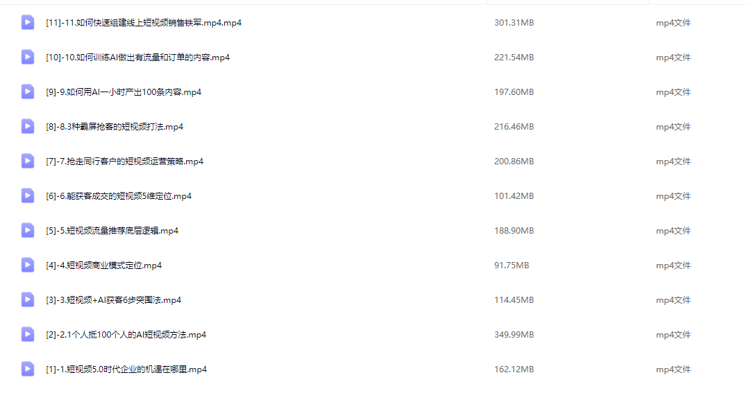 飞橙-企业短视频AI获客霸屏流量课